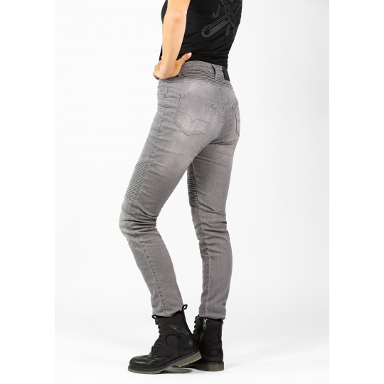 Betty Biker Jeans Light Grey