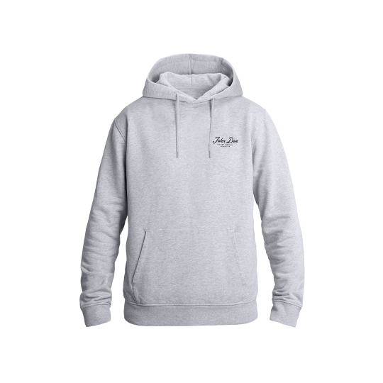 Hoodie JD Lettering Grey