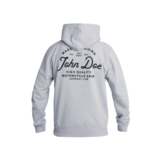 Hoodie JD Lettering Grey