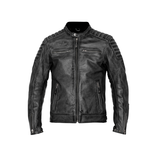 JLE6003 Leather Jacket Storm Black
