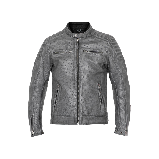 Leather Jacket Storm Grey