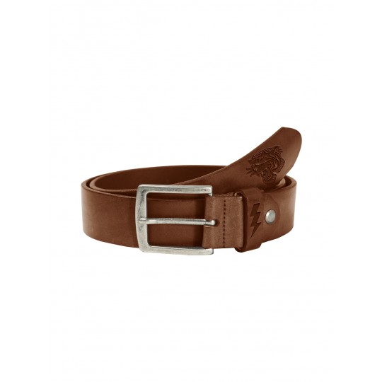 Leather Belt Tiger Dark Cognac									 		 		