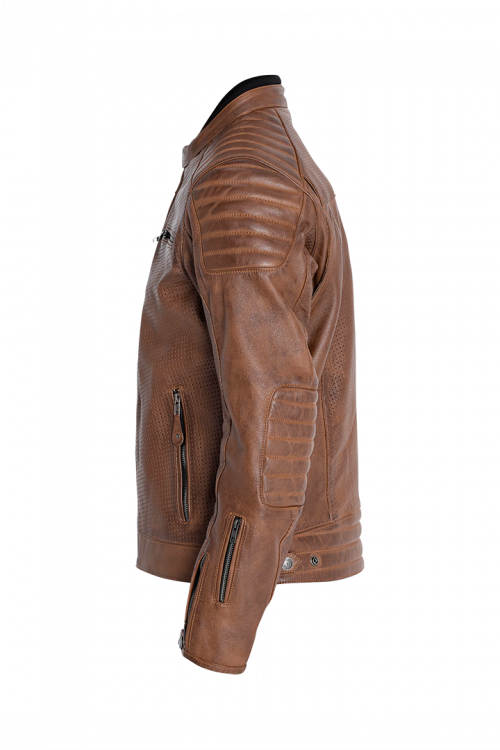 Leather jacket hotsell long sleeves