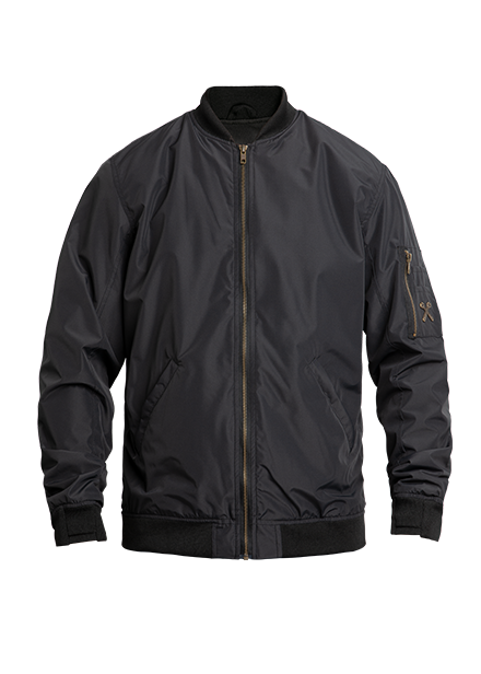 JDF5001 Flight Jacket Black Made for Riding